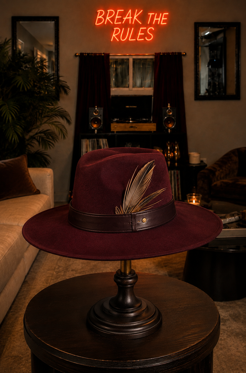 SAUVAGE Rabbit fur felt hat